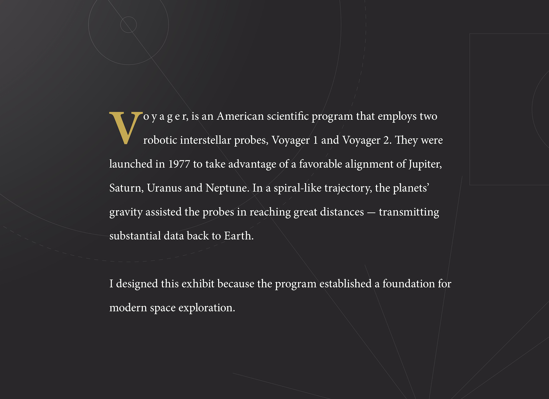 Voyager Exhibit