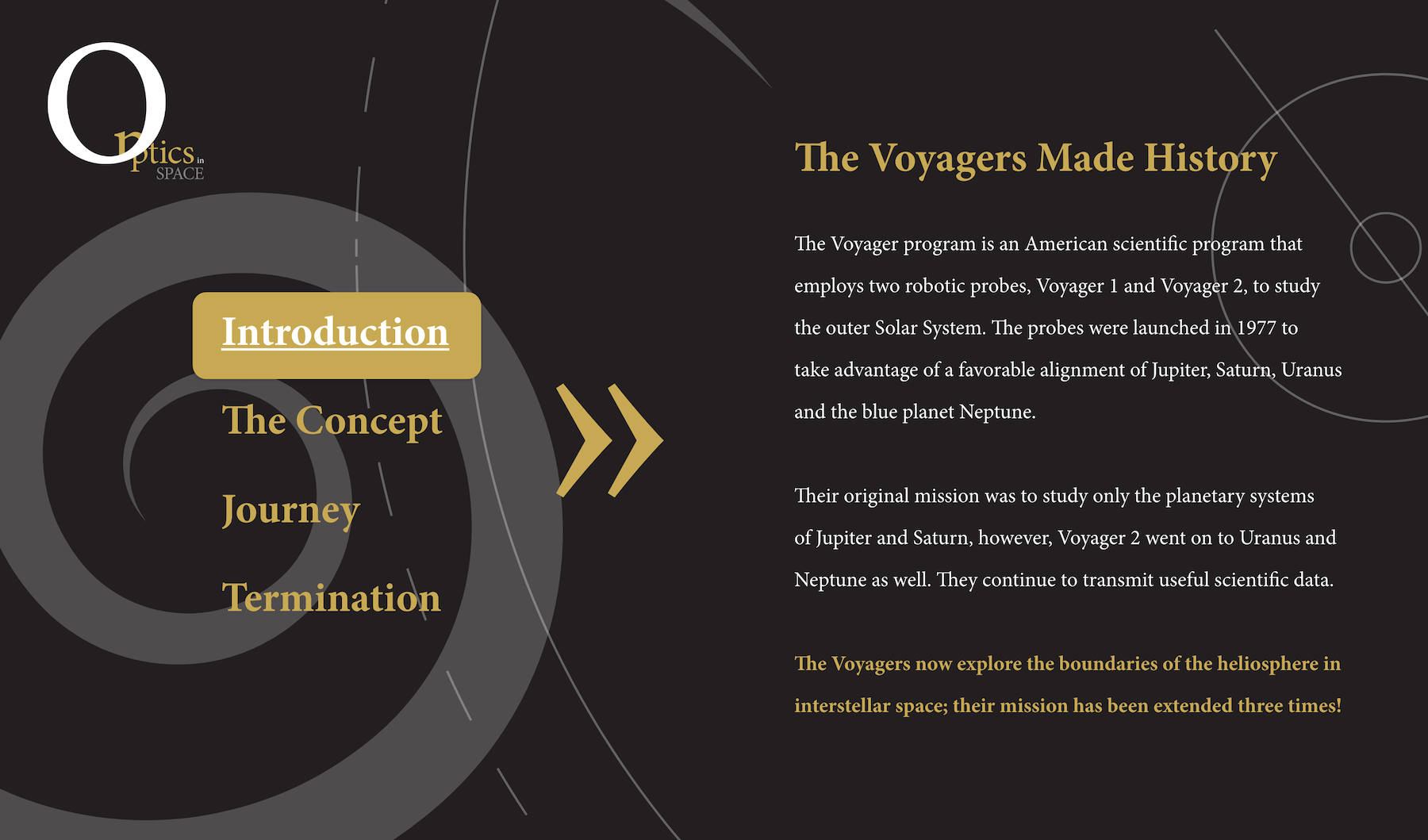 Voyager Exhibit