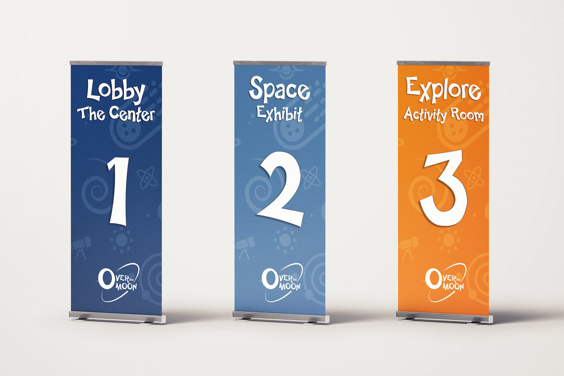 Over the Moon - Wayfinding System for Children's Museum